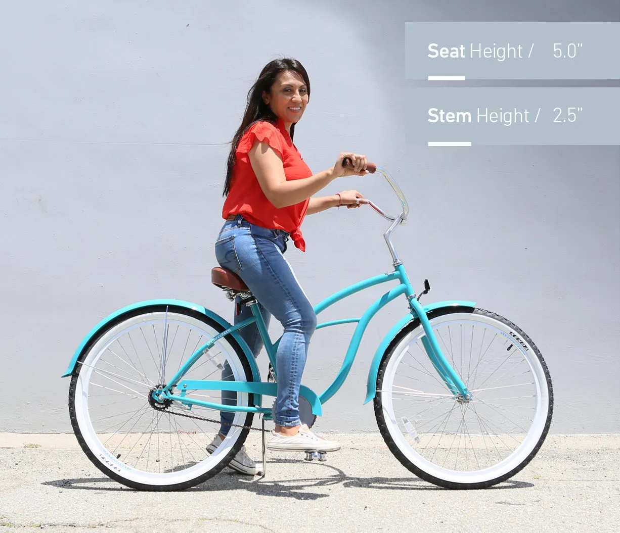 sixthreezero Breathe Women's 26" Single Speed Beach Cruiser Bicycle