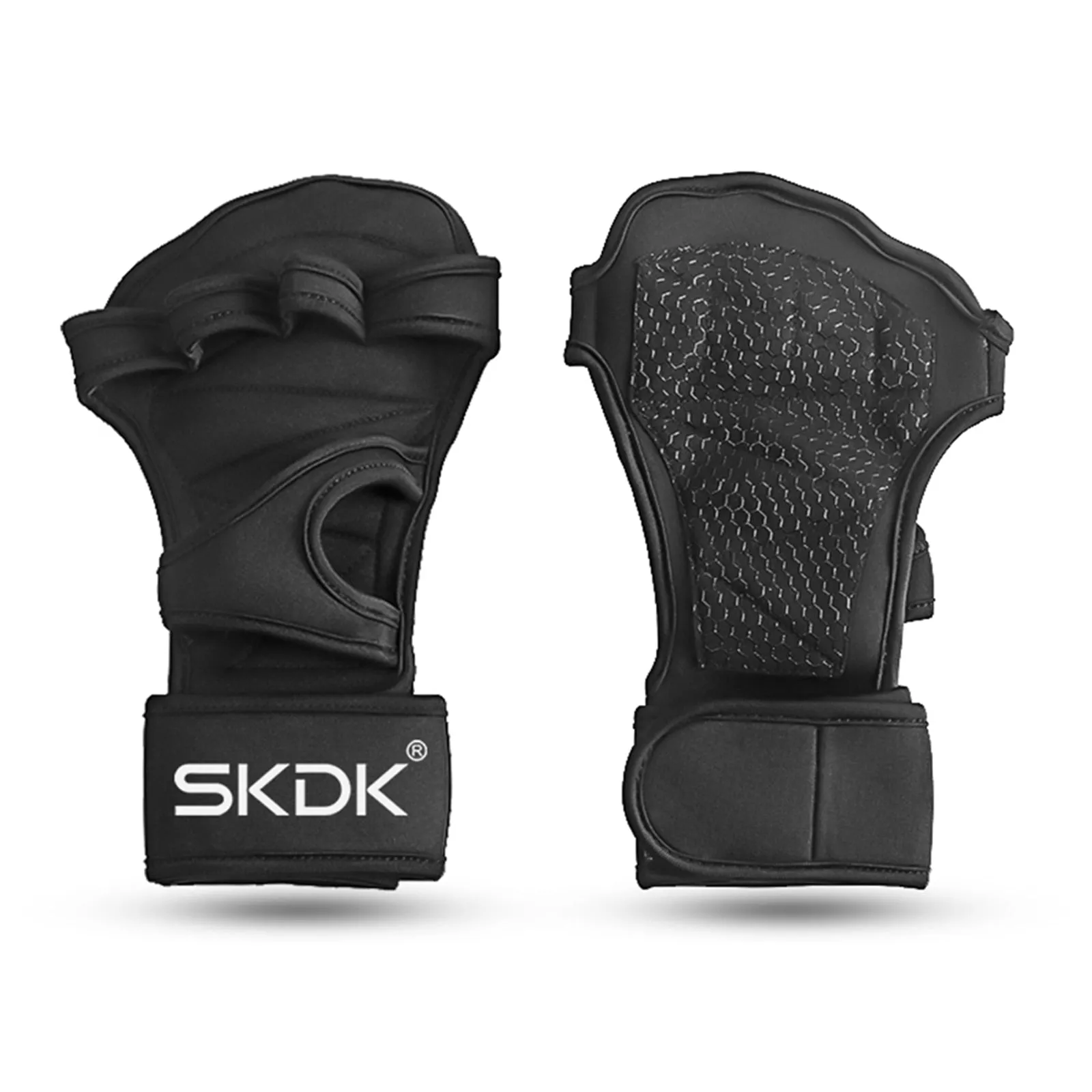 SKDK Weight Lifting Fitness Gloves With Wrist Wraps