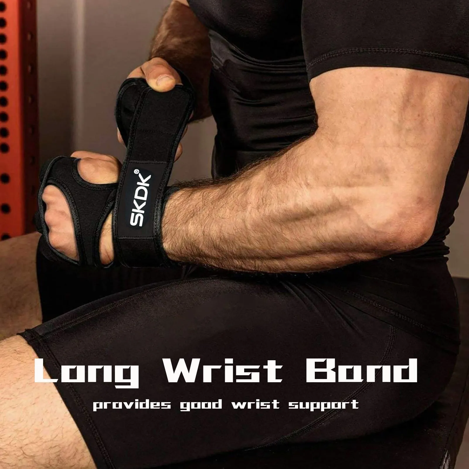 SKDK Weight Lifting Fitness Gloves With Wrist Wraps