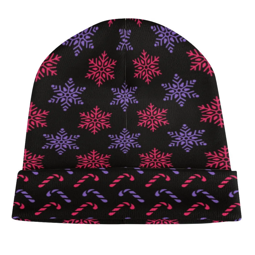 Snow & Candy Christmas Knitted Hat