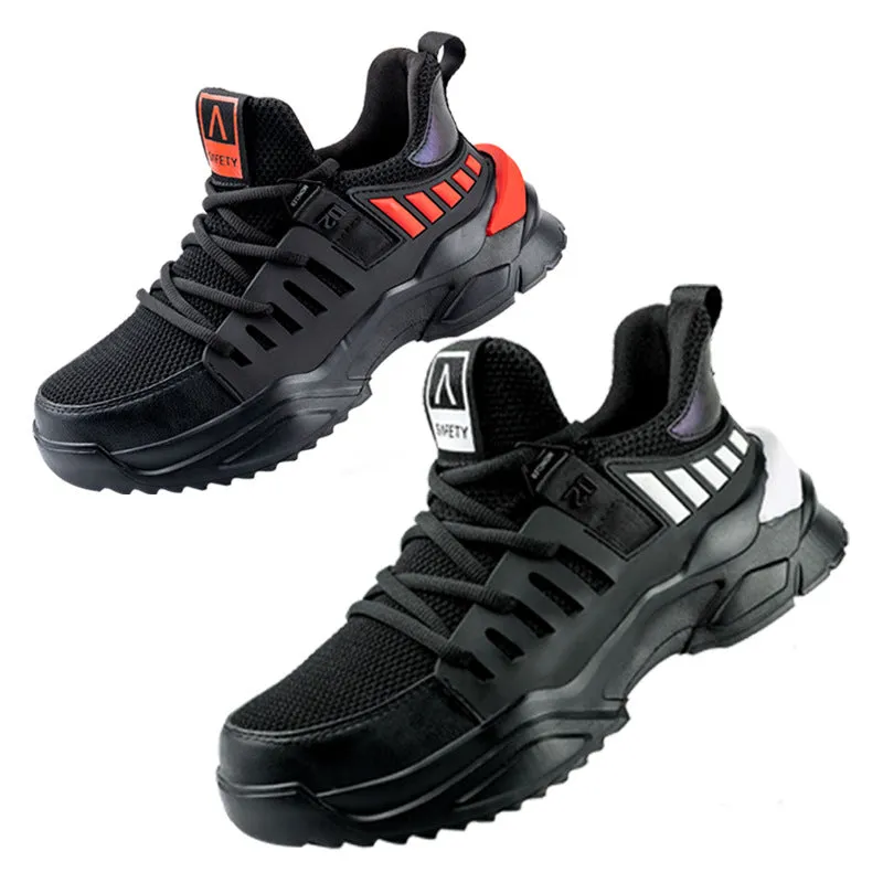 Steel Toe Shoes for Men Women Safety Sneakers Indestructible Lightweight Puncture Proof Slip Resistant Breathable Working Shoes