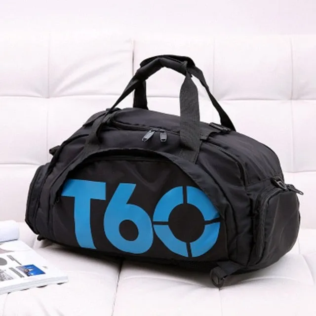 T60 Sport Gym Bag Waterproof Outdoor Separate Space For Shoes Hide