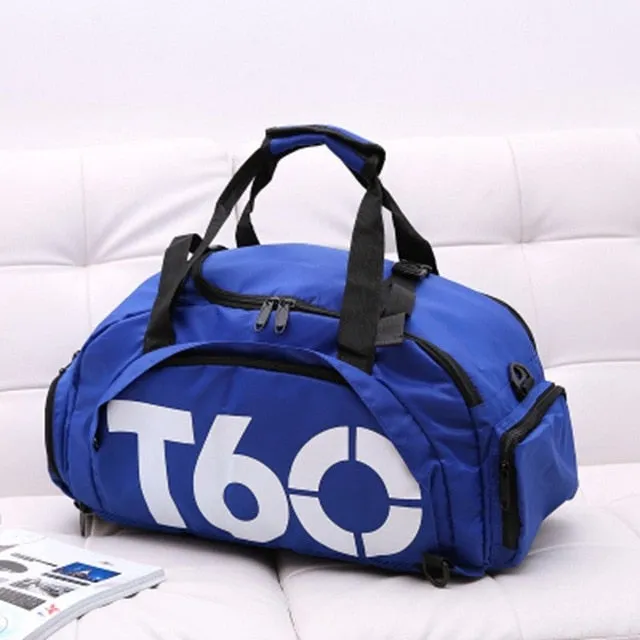 T60 Sport Gym Bag Waterproof Outdoor Separate Space For Shoes Hide