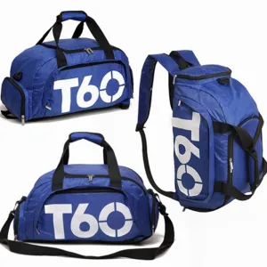 T60 Sport Gym Bag Waterproof Outdoor Separate Space For Shoes Hide