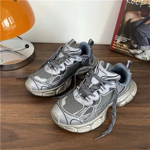 TAVIMART  -  Summer Breathable Dad Shoes For Men Women ins Super Popular Mesh Sports Shoes New Style Couple Winter Keep Warm Sneakers