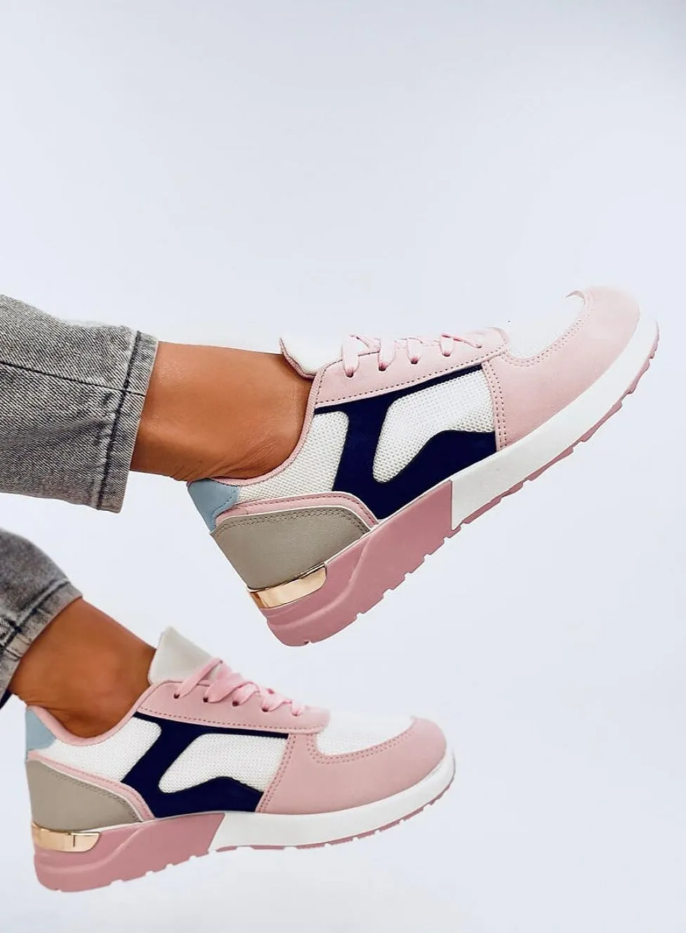 TEEK - Blue Pink Pedaled Sneakers