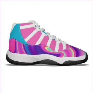 Tie-Dye Cotton Candy Air Women's High Top Basketball Shoes