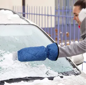 Two Pack Ice Scrapers for Car Detachable Cleaner Gloves | Brodtica.com