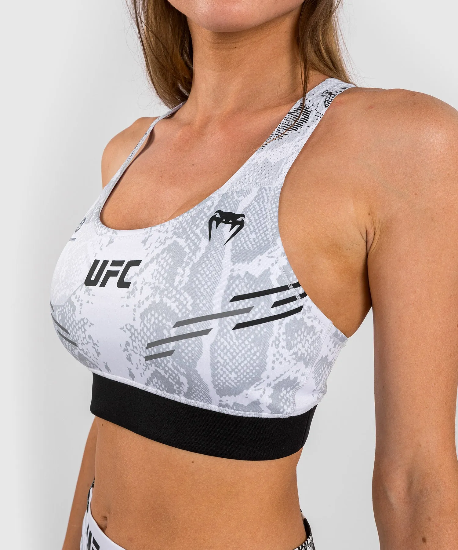 UFC Adrenaline by Venum Authentic Fight Night  Women’s Sports Bra - White