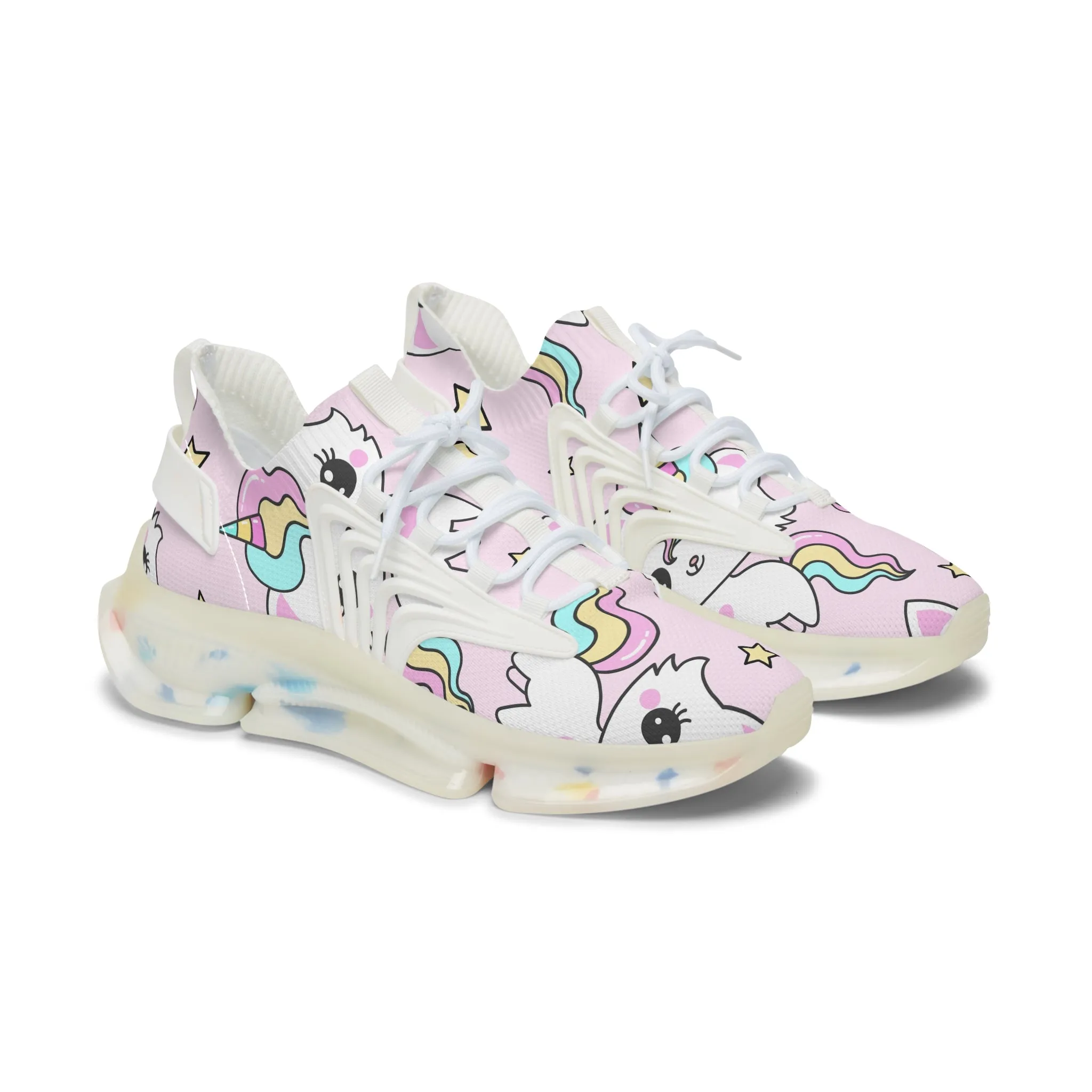 Unicorn Cat Women's Mesh Sneakers