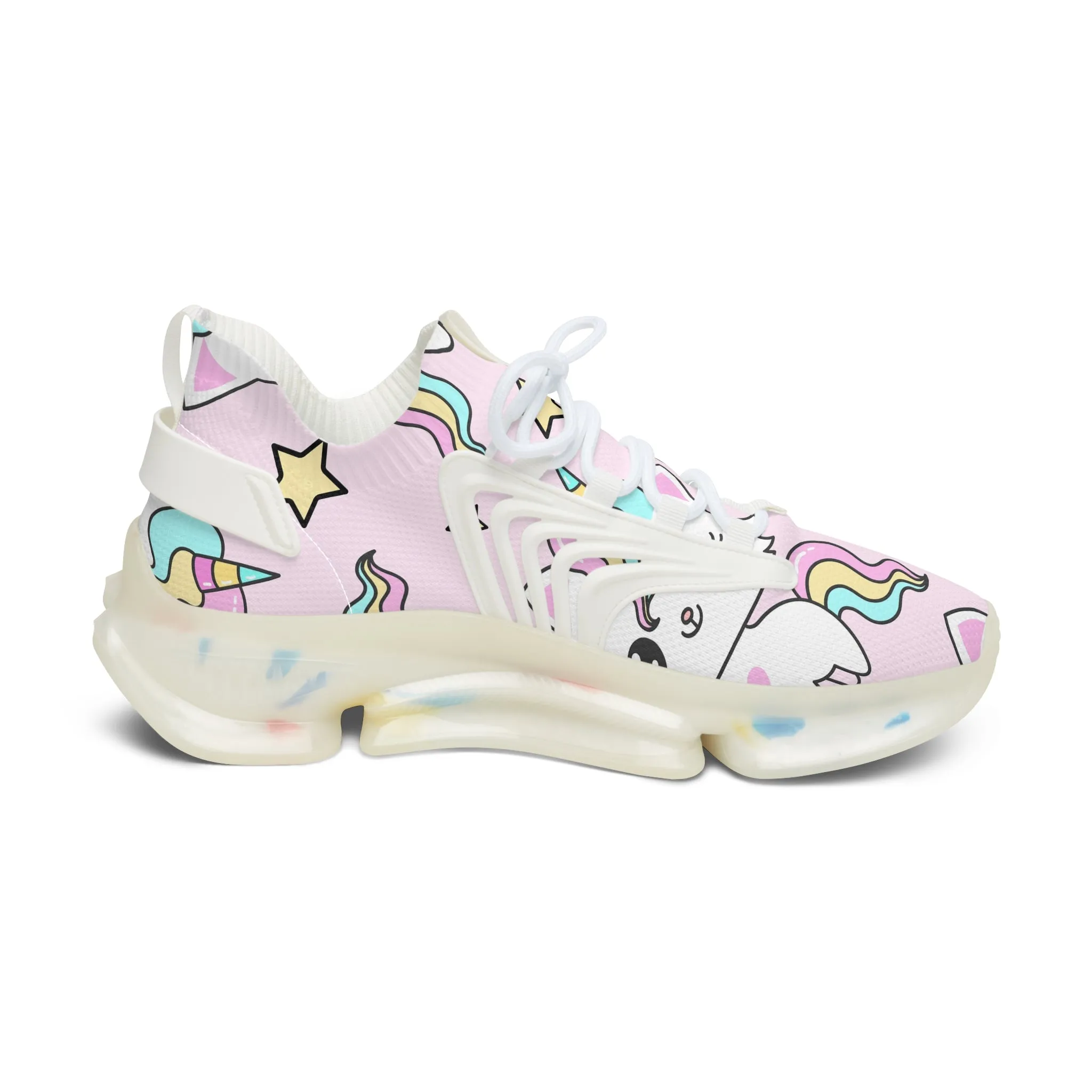 Unicorn Cat Women's Mesh Sneakers