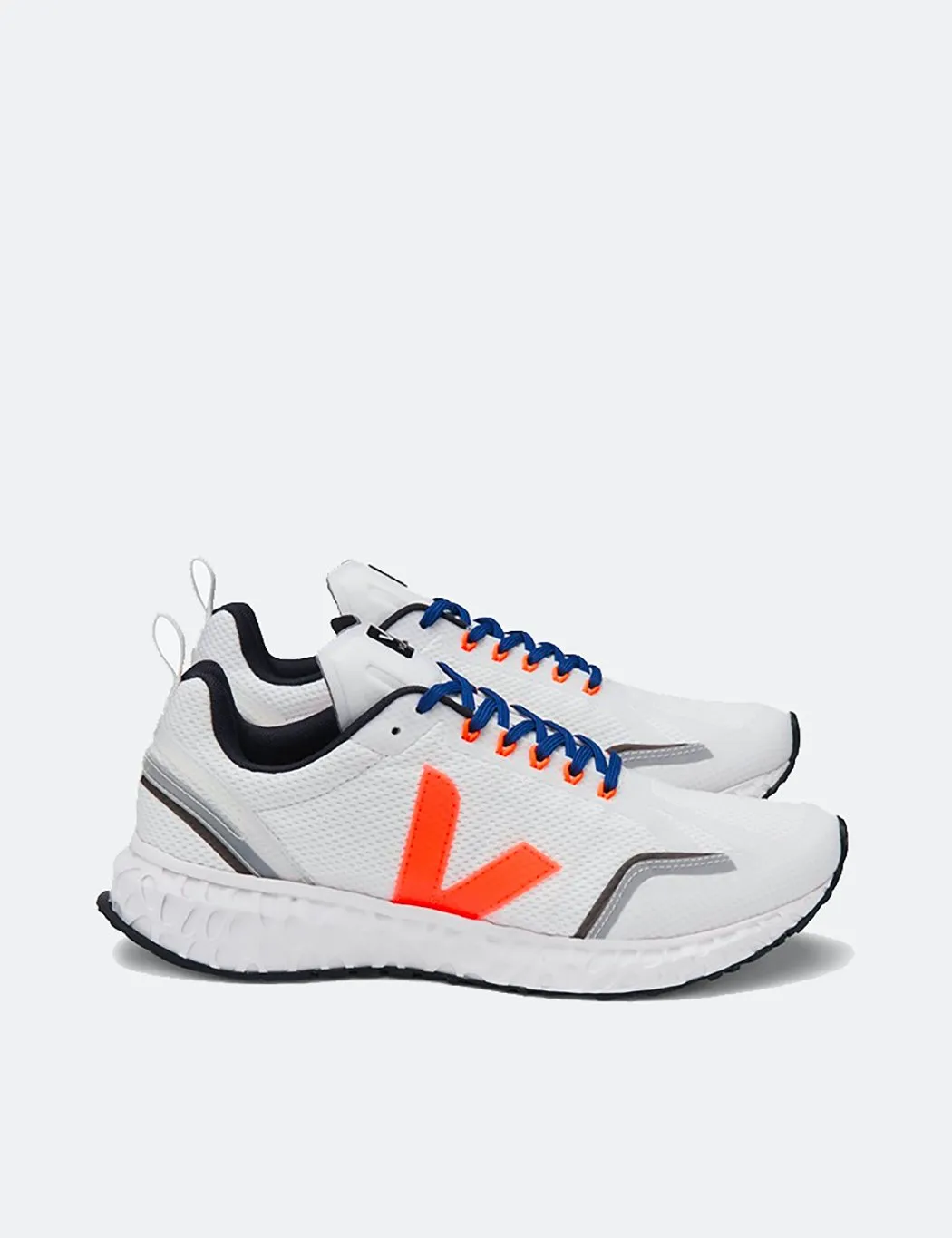 Veja Condor Mesh Running Shoes - White/Orange Fluro