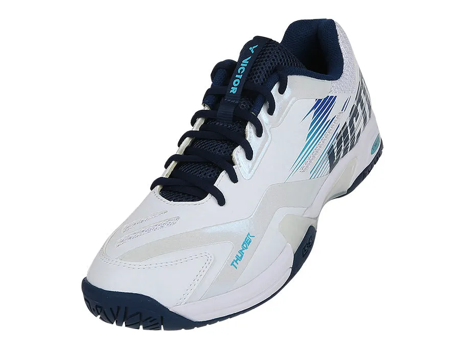 Victor Thunder-AB Badminton Court Shoe [Brilliant White/Blueprint]