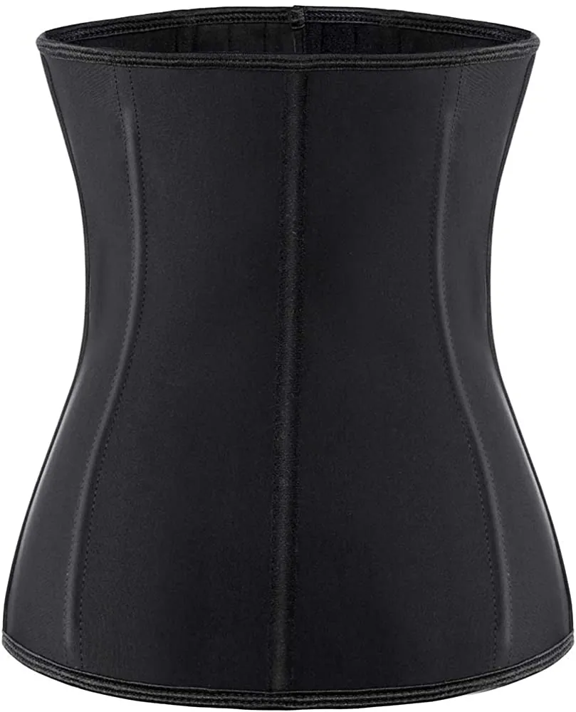 Waist Trainer for Women Corset Cincher Body Shaper Girdle Trimmer with Steel Bones Extender