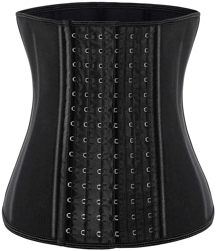 Waist Trainer for Women Corset Cincher Body Shaper Girdle Trimmer with Steel Bones Extender