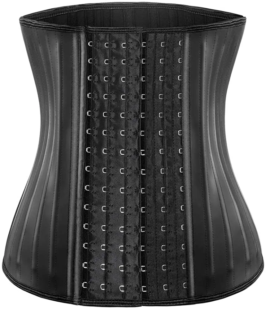 Waist Trainer for Women Corset Cincher Body Shaper Girdle Trimmer with Steel Bones Extender