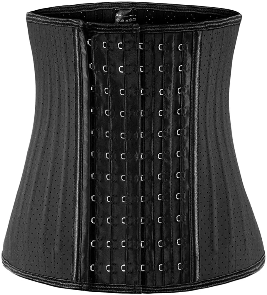 Waist Trainer for Women Corset Cincher Body Shaper Girdle Trimmer with Steel Bones Extender