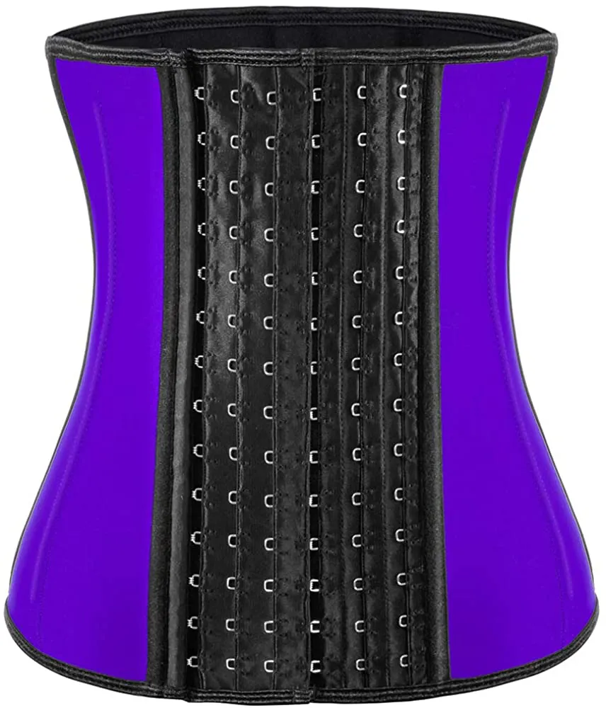 Waist Trainer for Women Corset Cincher Body Shaper Girdle Trimmer with Steel Bones Extender