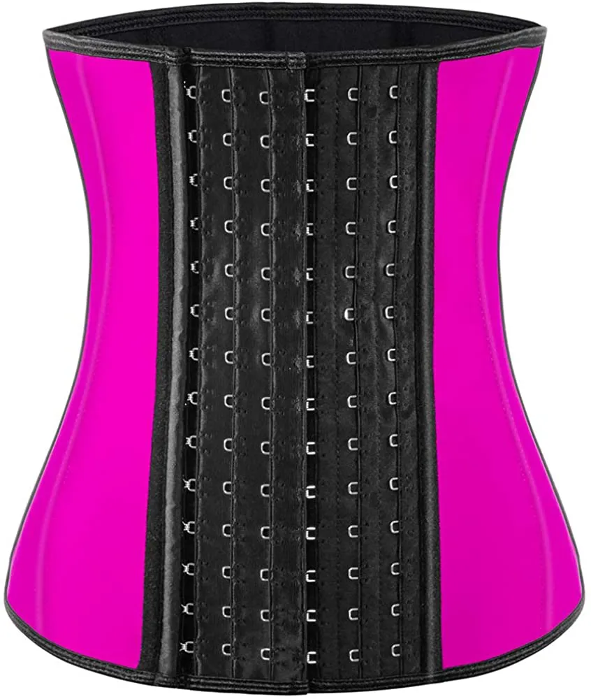 Waist Trainer for Women Corset Cincher Body Shaper Girdle Trimmer with Steel Bones Extender