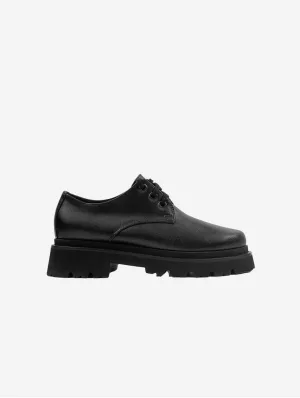 Women's Chunky Grape N2 Leather Vegan Derby | Black