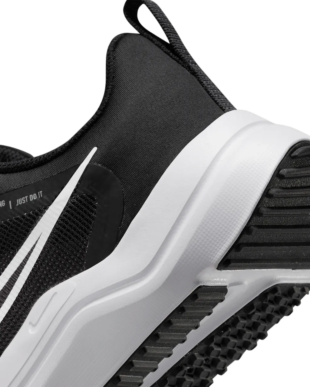 Womens Nike Downshifter 12 Black/ White Athletic Running Shoes