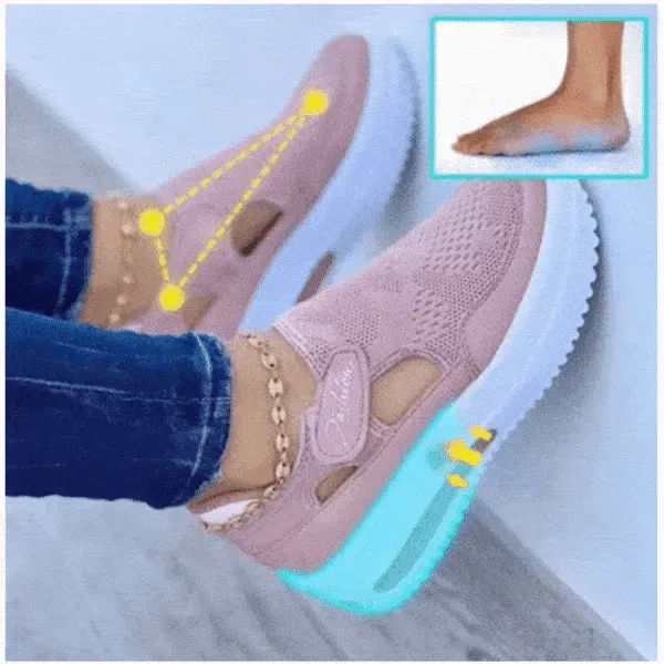 Women's Sneakers Summer New Ladies Casual Low Wedge Breathable Non-Slip Comfort Female Sport Shoes