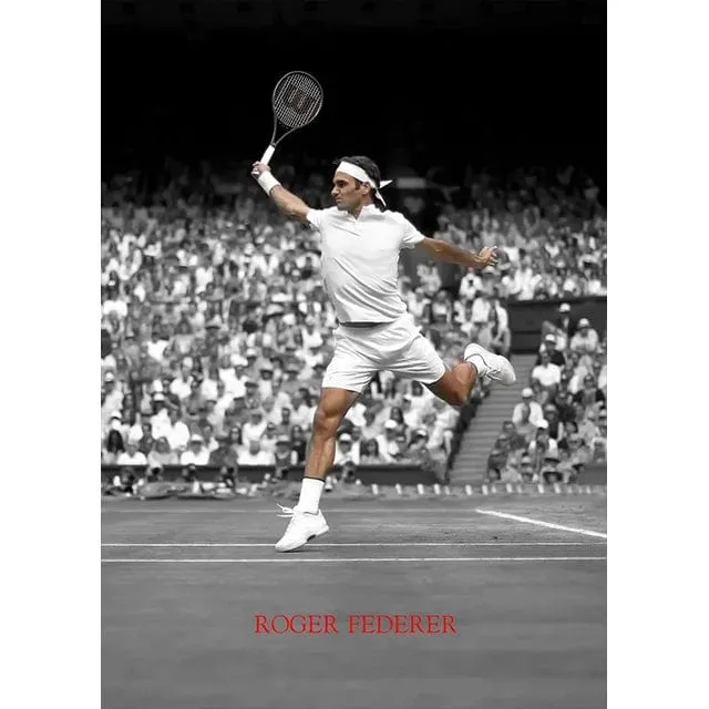 World Tennis Stars Artwork Rafael Nadal Roger Federer Oil Canvas Prints