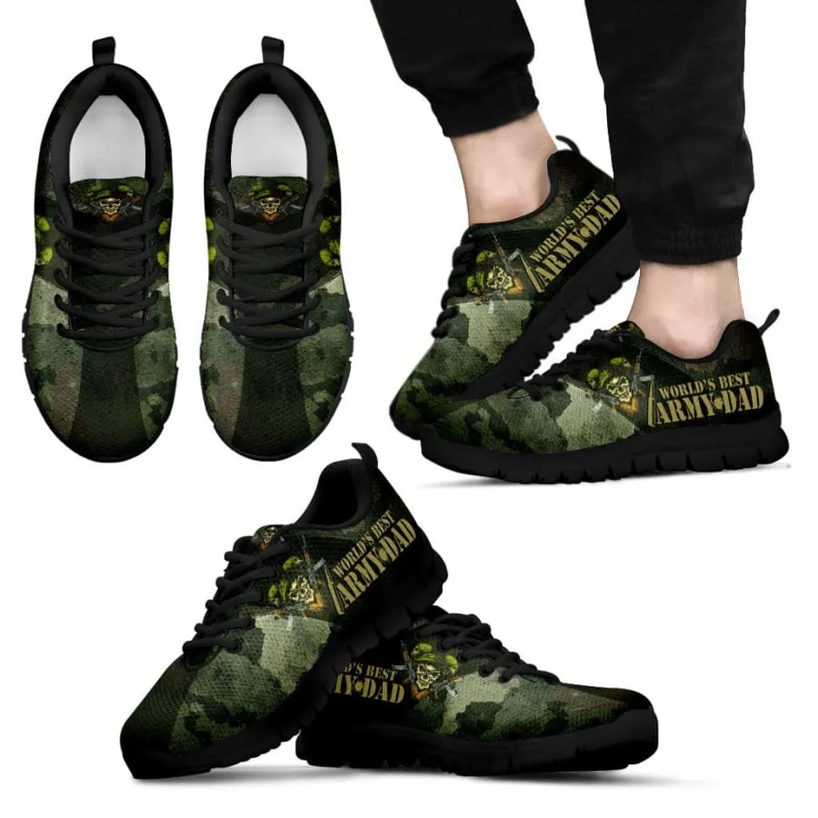 World's Best Army Dad Sneakers|Best Army Dad shoes Father's Day Gift