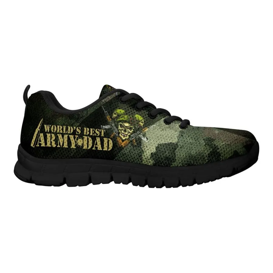 World's Best Army Dad Sneakers|Best Army Dad shoes Father's Day Gift