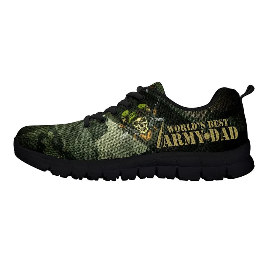 World's Best Army Dad Sneakers|Best Army Dad shoes Father's Day Gift