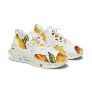 Yellow Pear Ripe Women's Mesh Sneakers